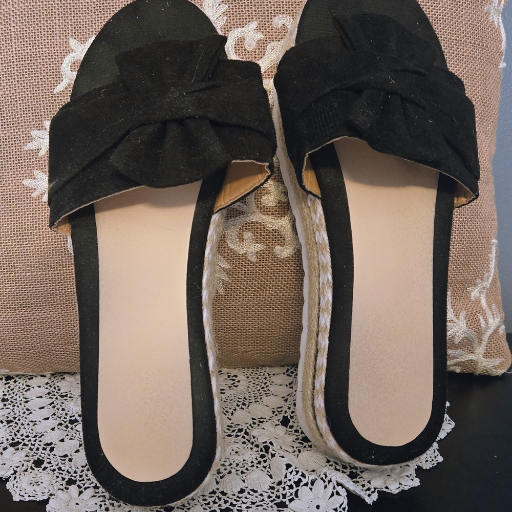 Elegant Black Women's Slide Sandals